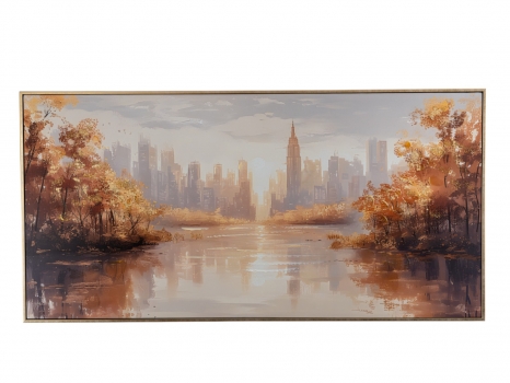 Πίνακας Καμβάς Πόλη 120x4x60εκ. Zen Collection 25.8.51341