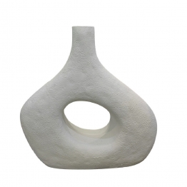 Επιδαπέδιο Βάζο Fiberclay Λευκό ESPIEL 17x62x72εκ. LOF102