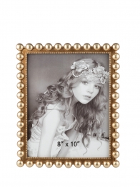 Κορνίζα Με Μπίλιες Χρυσή-Καφέ 20x25εκ. Zen Collection 25.2.50693