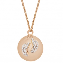 Μενταγιόν Εγκυμοσύνης Επάργυρο Babybell Glowing Πατουσάκια Pink Proud Mama PM-617