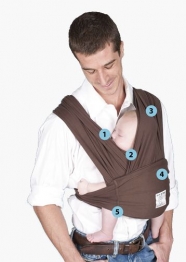 Μάρσιπος Σε Μαύρο Χρώμα Βαμβακερός X-Small Baby K’tan BKBC-BL-BRE-XS