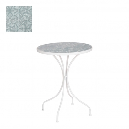 Τραπέζι Βοηθητικό Μεταλλικό Μπλε-Λευκό Δ46x56,5εκ. MSA 20-27-036