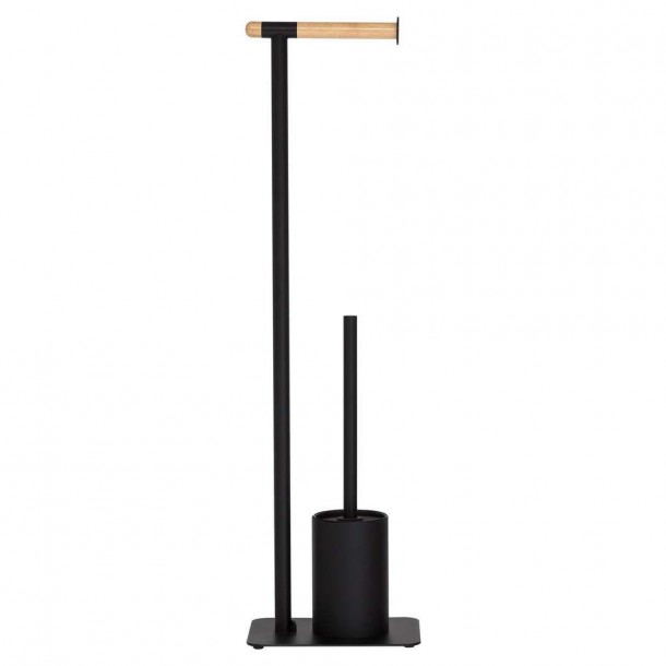 Πιγκάλ Με Χαρτοθήκη Μεταλλικό 15x20x71εκ. Brix Black Sealskin 362473619