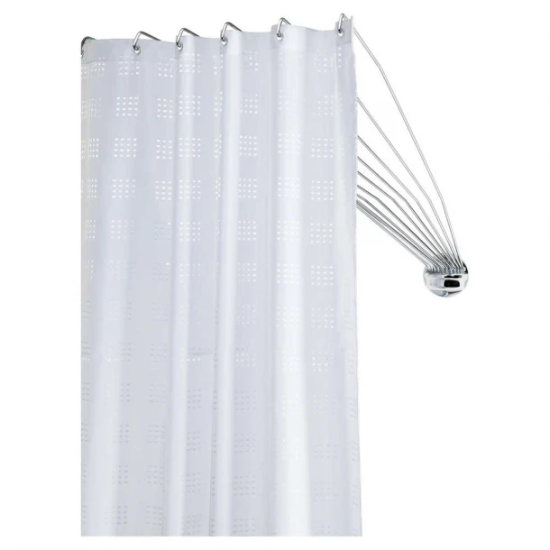 Βραχίονας Μπάνιου Γωνιακός Με 12 Ακτίνες Ανοξείδωτο Chrome Sealskin