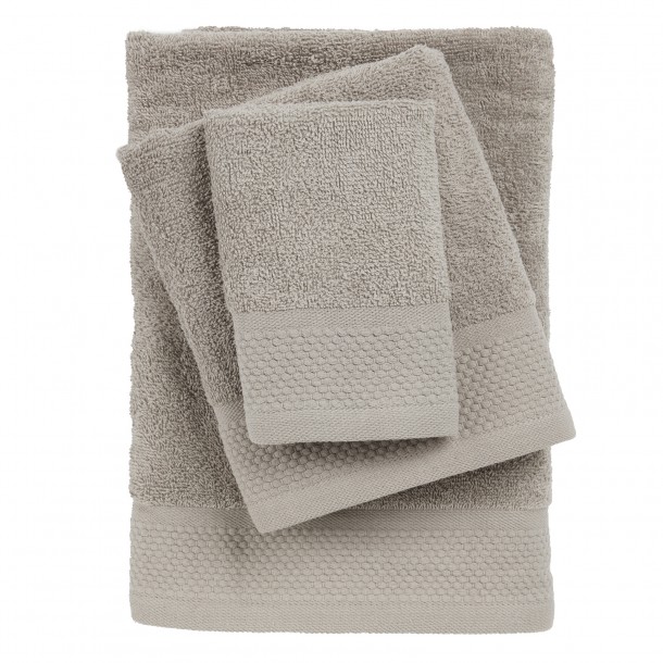 Σετ Πετσέτες 3τμχ Βαμβακερές Best 0834 Grey Das Home