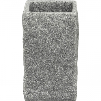 Ποτηροθήκη Polyresin Γκρι 6,5x6,5x10,5εκ. MRShome DS-8891L02