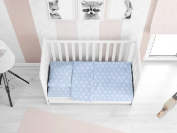 Πάπλωμα Bebe Βαμβακερό Κούνιας 120x160εκ. Star 33 Ciel DimCol