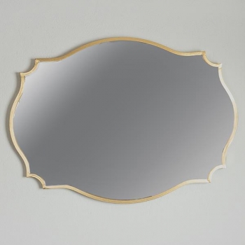 Καθρέπτης Τοίχου Μεταλλικός Χρυσός 90x2,5x60εκ. ESTHETI 751-11033