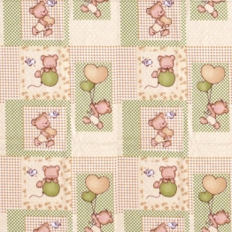 Πάνα Χασές Bebe Φανελένια 80x80εκ. Baloon 76 Beige DimCol