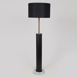 Φωτιστικό Επιδαπέδιο Μεταλλικό Χρυσό-Μαύρο 40x133εκ. ESTHETI 757-11027