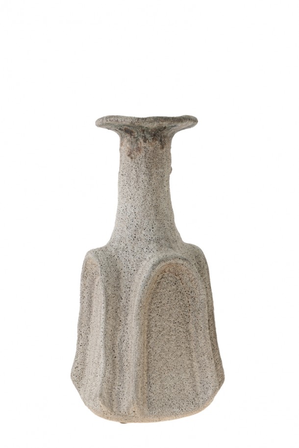 Βάζο Σαγρέ Γκρι 15,4x15x34εκ. Zen Collection 24.21.50180