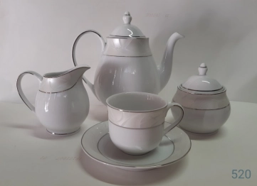 Σετ Τσαγιού 9τμχ Πορσελάνης 520