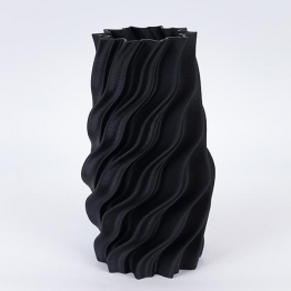 Βάζο Πορσελάνης 3D Μαύρο 16x15x30εκ. ESTHETI 752-21101