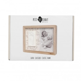 Κορζίνα Ξύλινη Για Την Φωτογραφία & Το Αποτύπωμα Του Μωρού Σας 25x2,3x19εκ. Ivy Grey Petit Artichaut PA1506