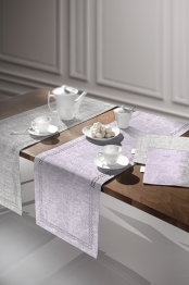 Runner 2 Όψεων Polyester Laser Cut 2007 Lilac 40x160εκ. Saint Clair
