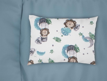 Μαξιλαροθήκη Bebe Φάκελος Βαμβακερή 35x45εκ. Lion 533 Sky Blue DimCol