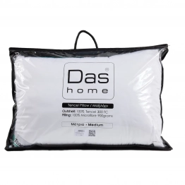 Μαξιλάρι Ύπνου 50x70εκ. Tencel Μέτριας Σκληρότητας Comfort 1429 Λευκό Das Home