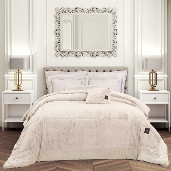 Κουβερτοπάπλωμα Faux Fur King 240x250εκ. Premium 3962 Ivory Greenwich Polo Club