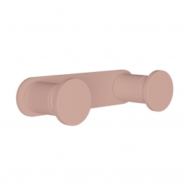 Κρεμάστρα Τοίχου 2 Θέσεων Ανοξείδωτη Matt Dusty Pink 12x3,5x2,5εκ. Pam & Co 70-304