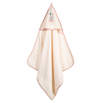 Κάπα Βαμβακερή Με Κέντημα Bebe 80x80εκ. Essential 8859 Pink Greenwich Polo Club