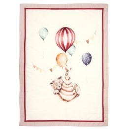 Πάπλωμα Microfiber Κούνιας 110x150εκ. Essential 8850 Μπεζ-Μπορντώ-Ώχρα Greenwich Polo Club