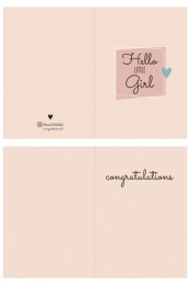 Ευχετήρια Κάρτα Γέννησης Pink Proud mama PM-600