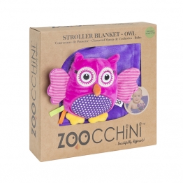 Κουβέρτα Με Λούτρινο Παιχνίδι Fleece 68,5x100εκ. Stroller Blanket Owl Buddy Zoocchini ZOO3002