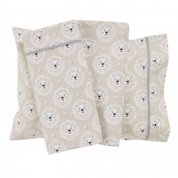 Σετ Σεντόνια Βαμβακερά Κούνιας 130x170εκ. Fun 4979 Taupe Das Baby
