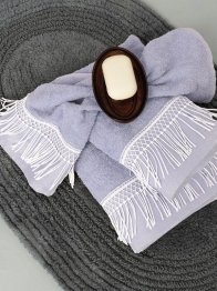 Σετ 3τμχ Πετσέτες Μπάνιου Βαμβακερές Harper Lavender Palamaiki