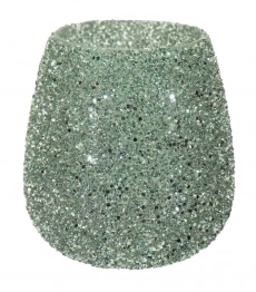 Κηροπήγιο Γυάλινο 9,5x9εκ. Strass Green Art Et Lumiere 30543