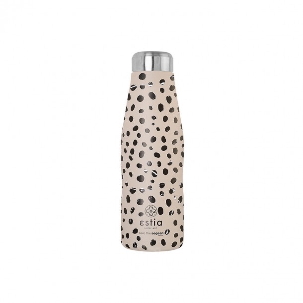 Θερμός-Μπουκάλι Ανοξείδωτο Leopard Taupe The Aegean Estia 500ml-7x22,3εκ. 01-16630