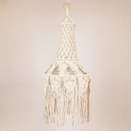 Φωτιστικό Οροφής Μακραμέ Μπεζ 38x90εκ. ESTHETI 814-15002