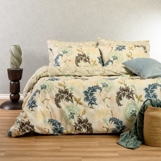 Παπλωματοθήκη Βαμβακερή Μονή 165x245εκ. Alessandro Blue Ultra Line Melinen 20005527