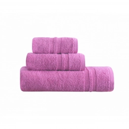Σετ Πετσέτες 3τμχ Βαμβακερές Dove 5 Dark Pink Makis Tselios