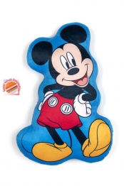 Διακοσμητικό Μαξιλάρι 3D Velboa 35εκ. Mickey Sky Blue Disney DimCol