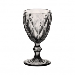 Σετ Ποτήρια Κρασιού 6τμχ Γυάλινα Kare Smoke 230ml CRYSPO TRIO 52.704.54