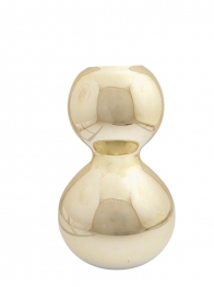 Βάζο Χειροποίητο Φυσητό Γυαλί Χρυσό 22x35εκ. Zen Collection 25.43.52165