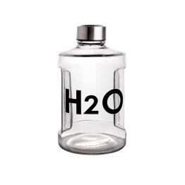 Μπουκάλι Νερού Γυάλινο Διάφανο 900ml H2O  Max Home ZT18QKHGS
