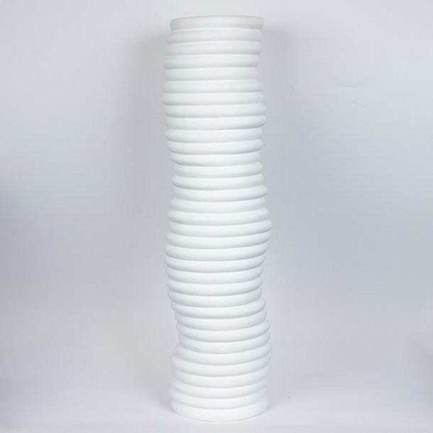 Βάζο Κεραμικό Λευκό 21,3x17x75,5εκ. ESTHETI 752-20398