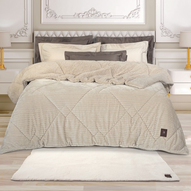 Χαλί Γούνινο Faux Fur 75x200εκ. Τρισδιάστατη Υφή Essential 3107 Εκρού Greenwich Polo Club