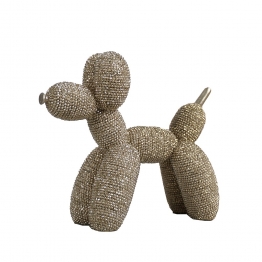 Διακοσμητική Φιγούρα Σκύλος Poodle Polyresin Χρυσός ESPIEL 17,5x7x15,5εκ. FAD211