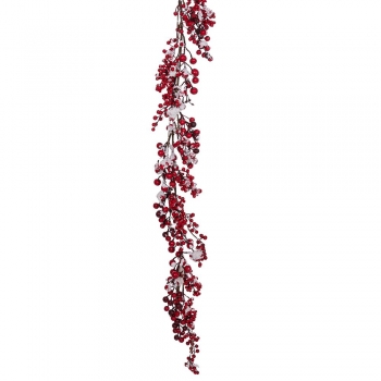 Χριστουγεννιάτικη Γιρλάντα Με Berries-Χιόνι 150εκ. iliadis 86207