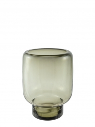 Βάζο Χειροποίητο Φυσητό Γυαλί Γκρι 19x25,5εκ. Zen Collection 25.43.52105