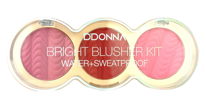 Bright Blusher Kit Water Sweatproof 7,5gr no 04 DDONNA Cosmetics 13319A-4