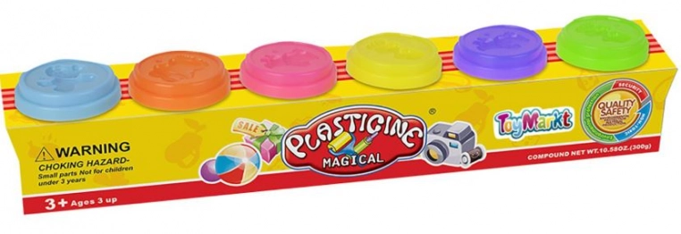 Πλαστελίνη Σετ 6 Χρωμάτων 32x5x6εκ. Toy Markt 71-2746