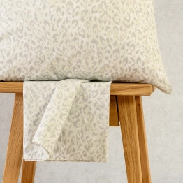 Σετ Σεντόνι Με 2 Μαξιλαροθήκες Polycotton Υπέρδιπλο Με Λάστιχο 160x200+32εκ. Leo Aqua-Grey Casual Line Mini Melinen 20005411