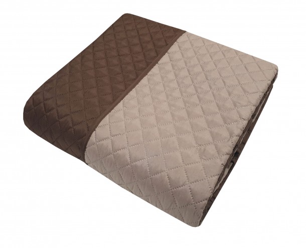 Κουβερλί Microfiber Ultrasonic Υπέρδιπλο 220x240εκ. Καφέ-Μόκα Le Blanc 7002454-1