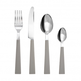 Μαχαιροπήρουνα Σετ 24τμχ Ανοξείδωτα 18/0 Με Μπεζ Λαβή Estia 01-36607