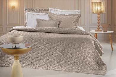 Σετ Κουβερλί Microsatin King Size 240x250εκ. Honour Taupe Guy Laroche