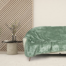 Κουβέρτα Fleece Καναπέ 130x170εκ. Blankets 1184 Dark Mint Das Home